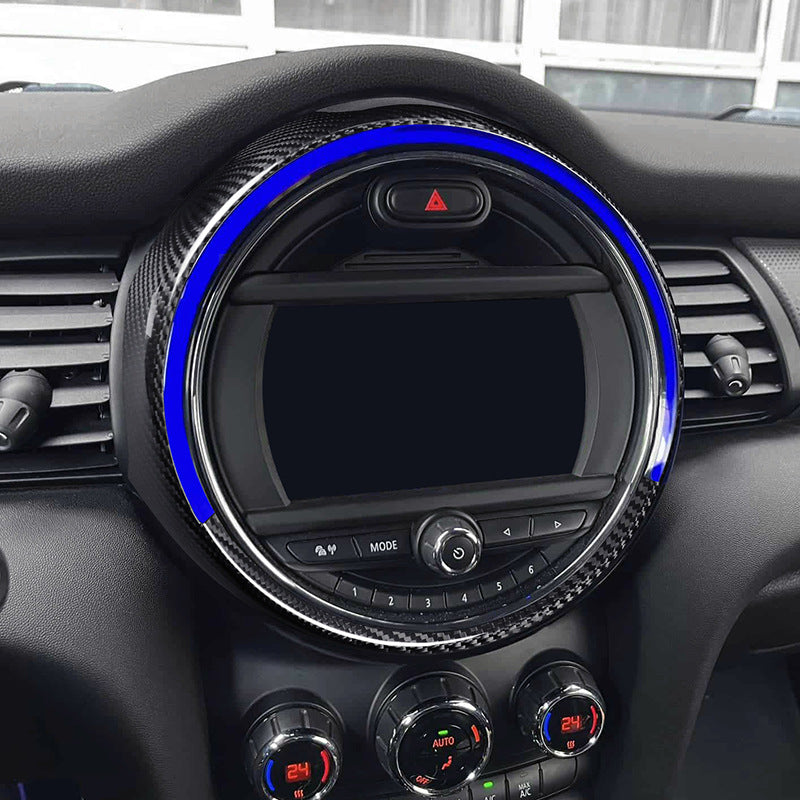 Real Carbon Fiber Navigation Screen Frame Trim for MINI F-Series (2014 - 2021)