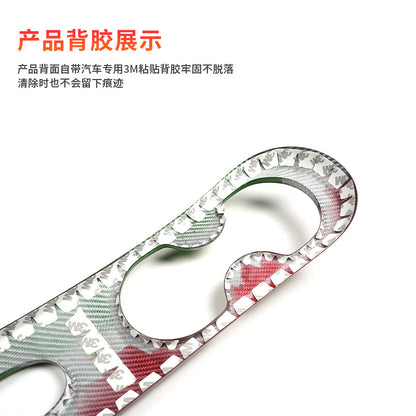 Real Carbon Fiber Cup Holder Trim for Fiat 500