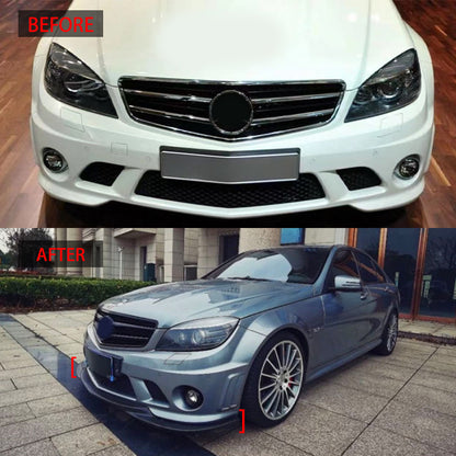 适用于2009-2011款W204 C63整体前铲 ABS 吹塑加厚