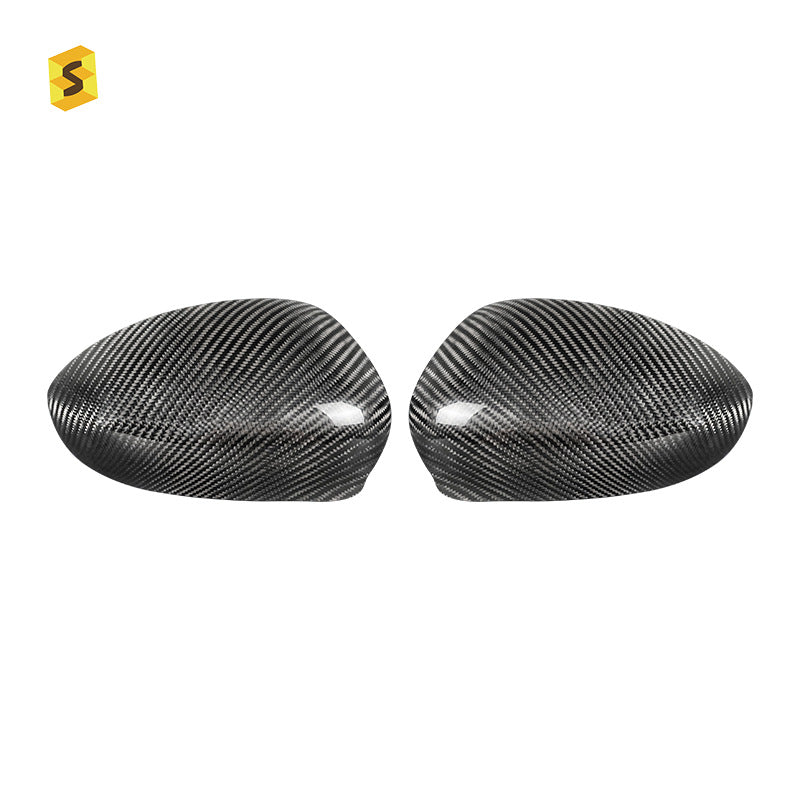 Real Carbon Fiber Side Mirror Housing Cover for Fiat 500 (2009 - 2023)