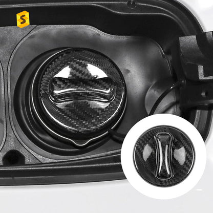 Real Carbon Fiber Inner Fuel Filler Cap Cover for Mercedes-Benz