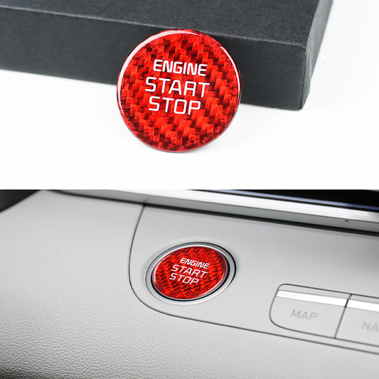 Real Carbon Fiber Push-Start Button Trim for Hyundai Elantra / Tucson