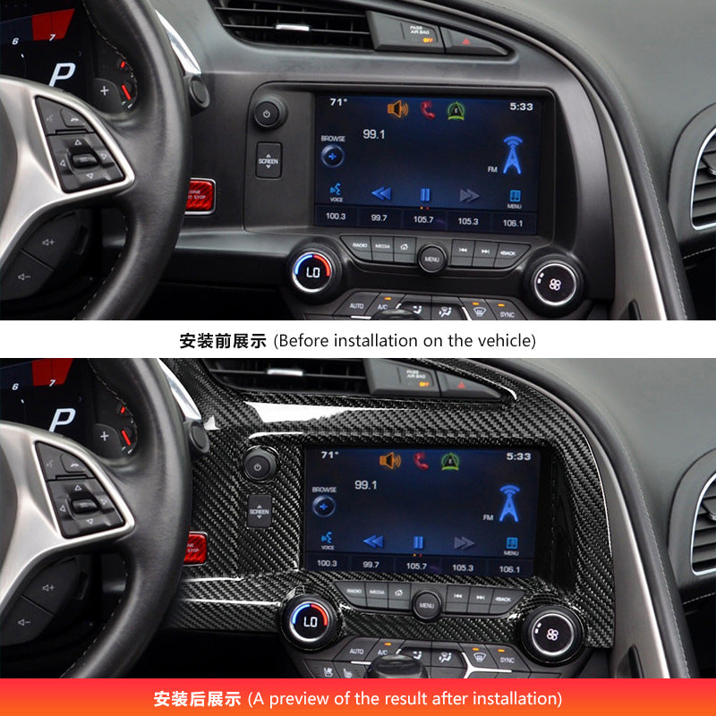 Real Carbon Fiber Air Vent Trim for Corvette C7 (2014 - 2019)