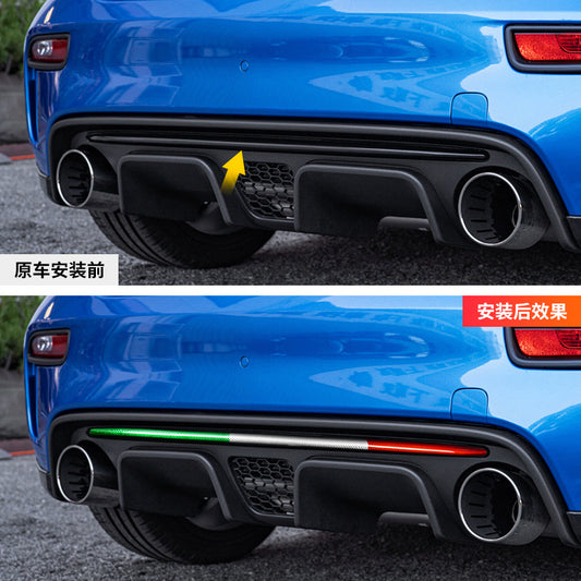 Real Carbon Fiber Rear Bumper Lip Trim for Fiat