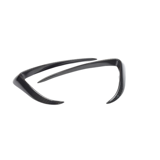 Dry Carbon Fiber Front Bumper Canards & Fog Light Trim Set for Tesla Model 3 (Stick-on)
