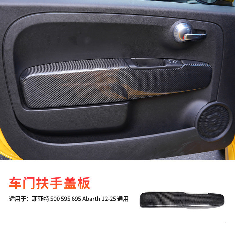 Real Carbon Fiber Exterior Trim for Fiat 500