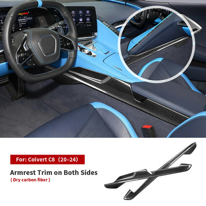 Real Carbon Fiber Decorative Trim Kit for Corvette C8 (2020 - 2025)