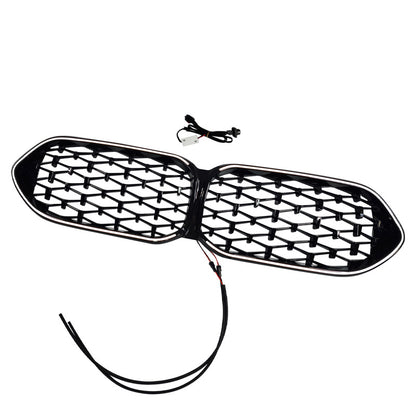 适用于2021-2024宝马2系4门F44 流星款LED带灯中网
