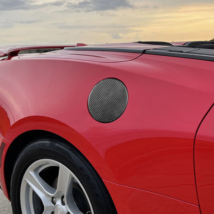 Real Carbon Fiber Fuel Door Cover for American Cars / Chevrolet Camaro