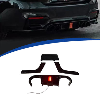 Illuminated LED Illuminated Rear Diffuser Lip for BMW 3 Series F30 / BMW M3 (2013 - 2018)