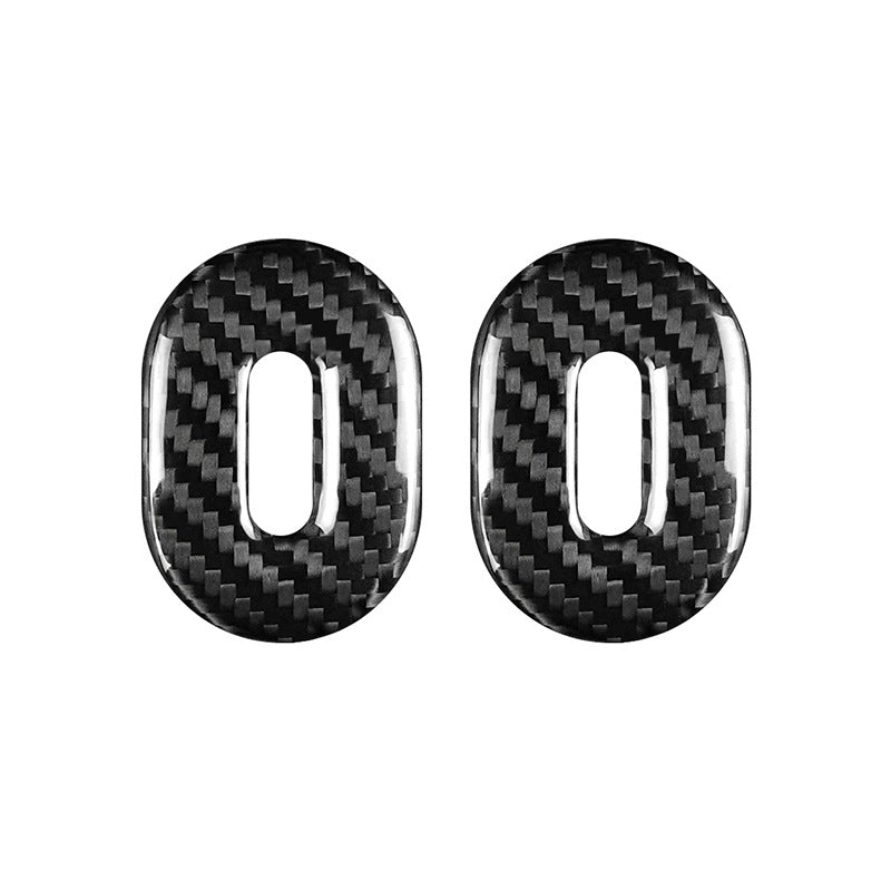 Real Carbon Fiber Seat Back Hook Trim for MINI