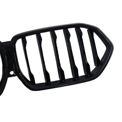 Single-Slat Front Grille for BMW X6 G06 (2023 - 2026), Glossy Black