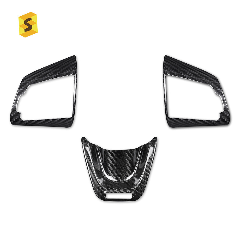 Carbon Fiber Steering Wheel Trim for Kia Stinger