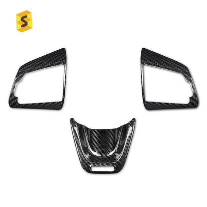 Carbon Fiber Steering Wheel Trim for Kia Stinger