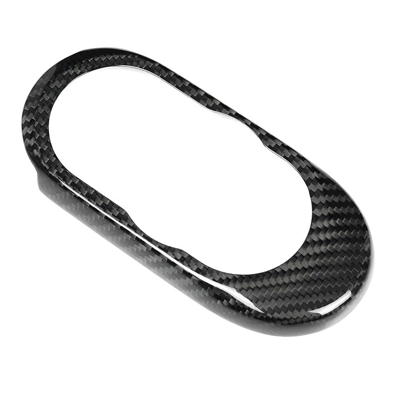 Real Carbon Fiber Multimedia Panel Frame Trim for MINI F55
