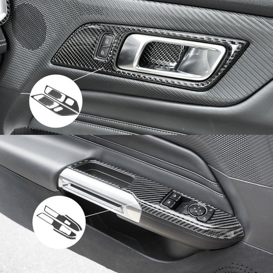 Epoxy Resin Carbon Fiber Decorative Trim Kit for Ford Mustang S650 (2024+)