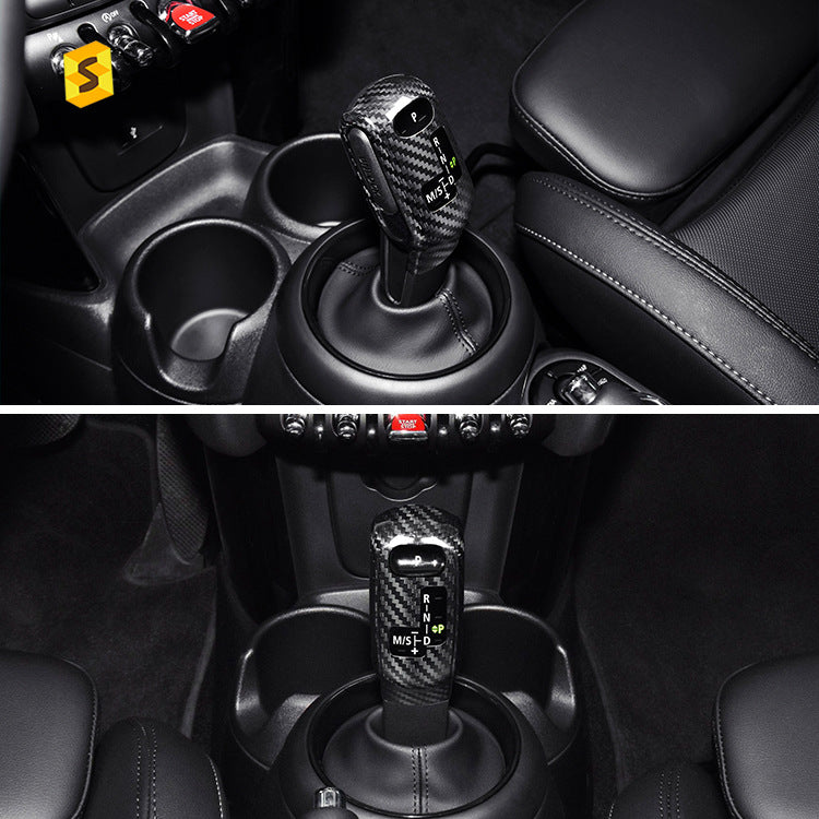 Real Carbon Fiber Gear Shift Knob Cover for MINI F-Series (2020 - 2023)