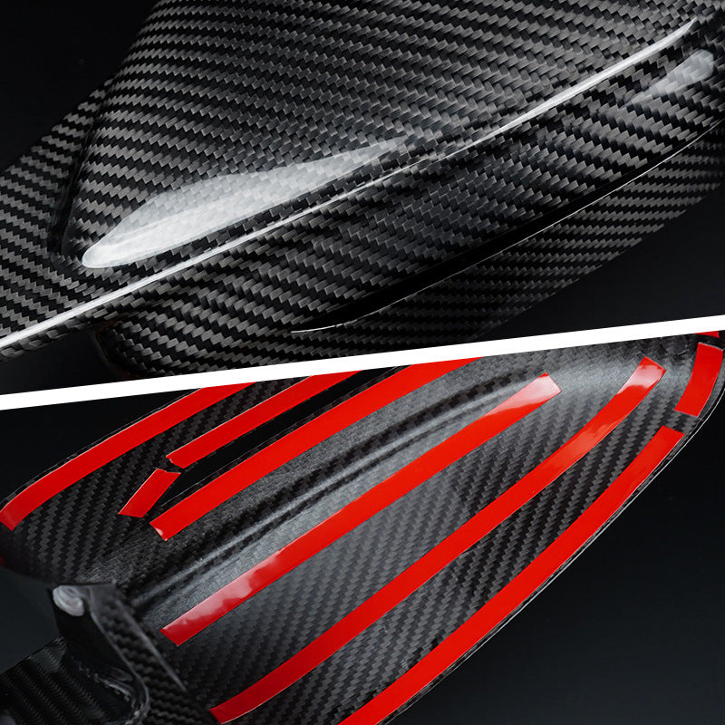 Real Carbon Fiber Side Mirror Cover (Horn-Style) for BMW (2016 - 2025)