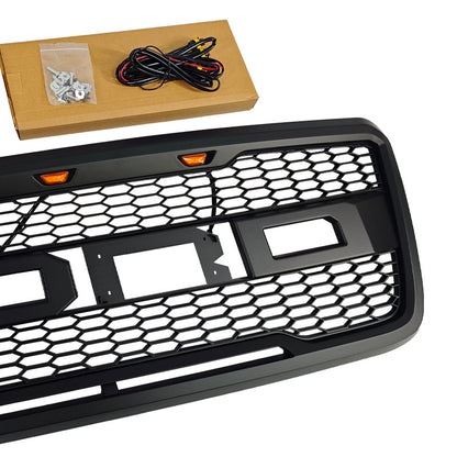 Raptor-Style Front Grille for Ford F-150 (2004 - 2008), Matte Black