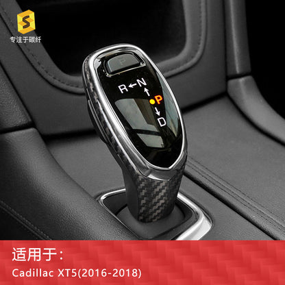 Carbon Fiber Gear Shift Knob Cover for Cadillac XT5 (2016 - 2018) / Cadillac XT5