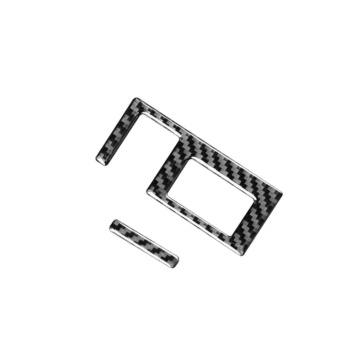 Prepreg Dry Carbon 3*3 3K Real Carbon Fiber Interior Headlight Switch Ring Trim for Toyota Tundra XK50 Facelift (2014-2021)