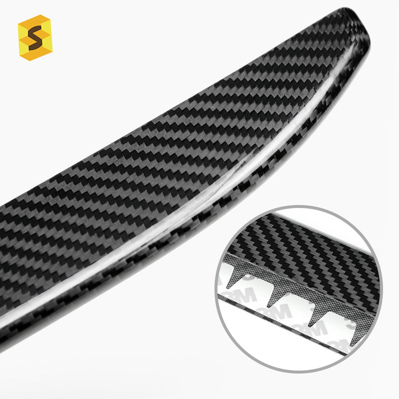 Real Carbon Fiber Rear Bumper Lip Trim for Fiat