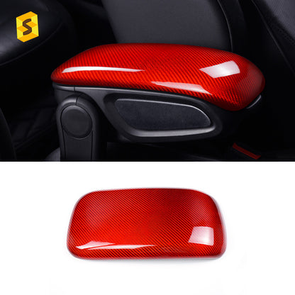 Real Dry Carbon Fiber Armrest Console Trim for MINI / MINI F60