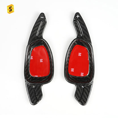 Carbon Fiber Steering Wheel Shift Paddle Cover for Audi A5 / S3 / SQ5 / RS6