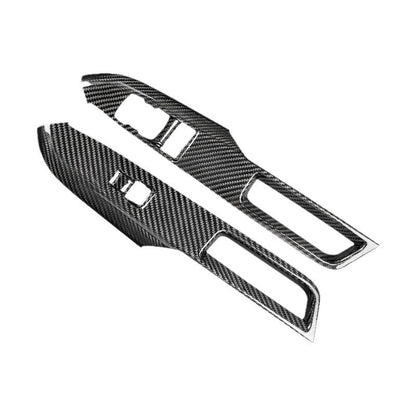 Carbon Fiber Window Switch Panel Trim for Ford Mustang (2024)