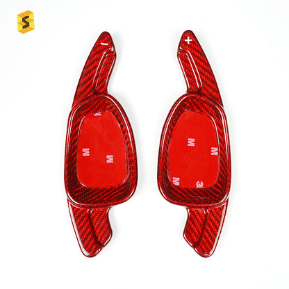 Carbon Fiber Steering Wheel Shift Paddle Cover for Audi A5 / S3 / SQ5 / RS6