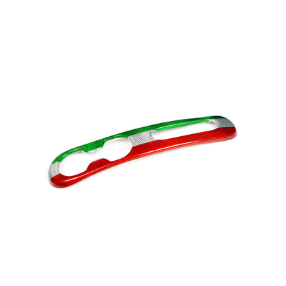 Real Carbon Fiber Cup Holder Trim for Fiat 500