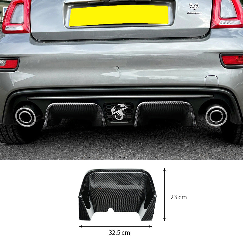 Real Carbon Fiber Rear Lip Spoiler Trim for Fiat 500 / 595 / 695