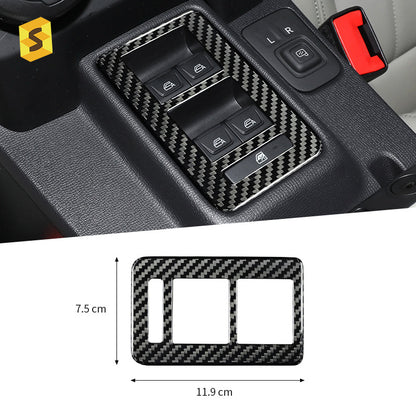 Real Carbon Fiber Window Switch Trim for Ford Bronco (2021 - 2025)