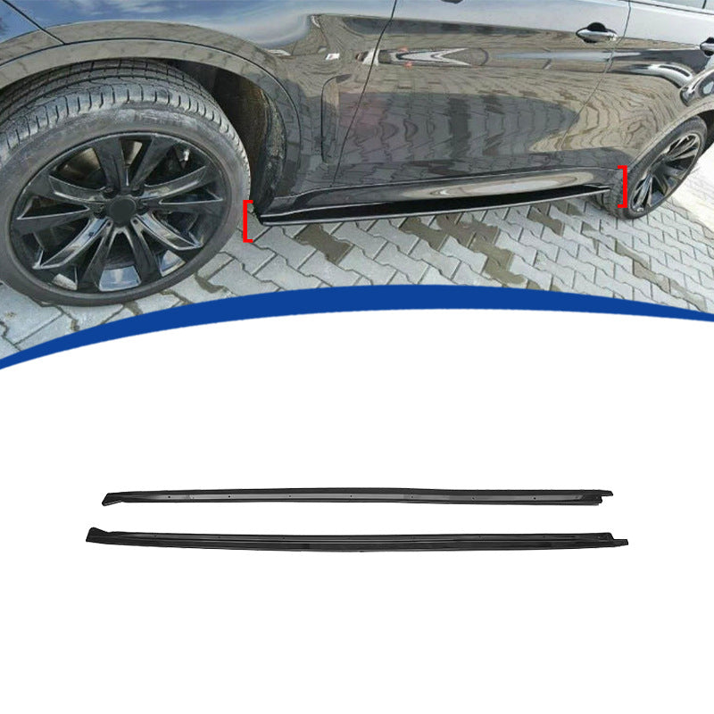 MT One-Piece Side Skirts for BMW X5 F15 / BMW X6 F16 (2014 - 2019), Glossy Black