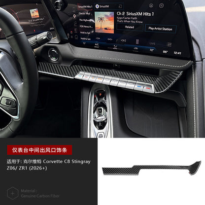 Real Carbon Fiber Decorative Trim for Corvette C8 Z06 / ZR1