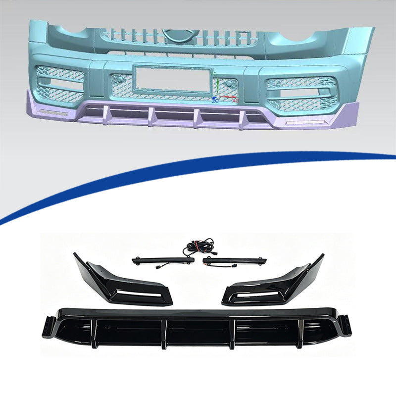 LED Illuminated 3-Section Front Lip Spoiler for Mercedes-Benz G-Class W465 (2025 - 2026)