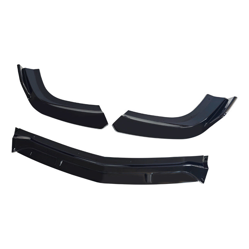 Standard 3-Section Front Lip Spoiler for Mercedes-Benz C-Class W204 (2012 - 2014), Glossy Black