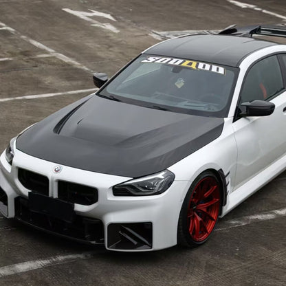 适用于新款BMW宝马m2 G87改装N款碳纤维机盖工DRY CARBON干碳包围