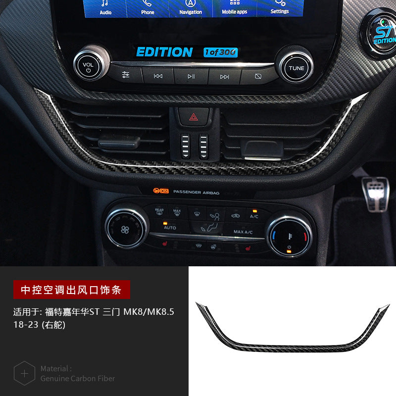Carbon Fiber Air Vent Trim for Ford Fiesta ST MK8 / 8.5 (2018 - 2023)