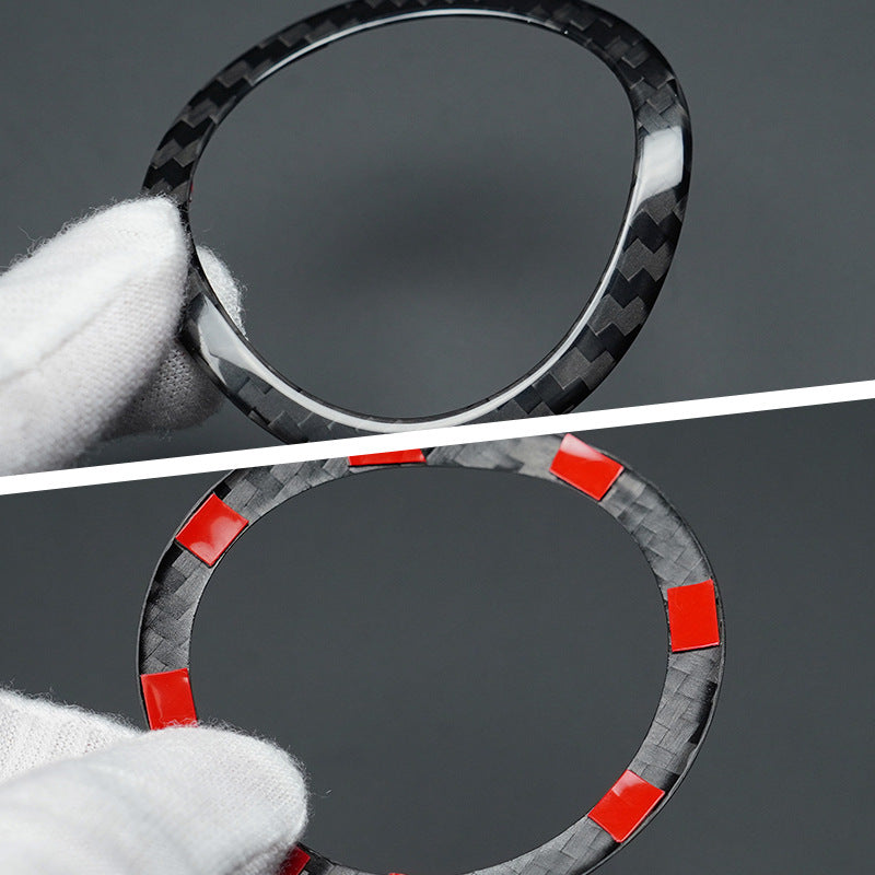 Real Carbon Fiber Defroster Vent Trim for Fiat