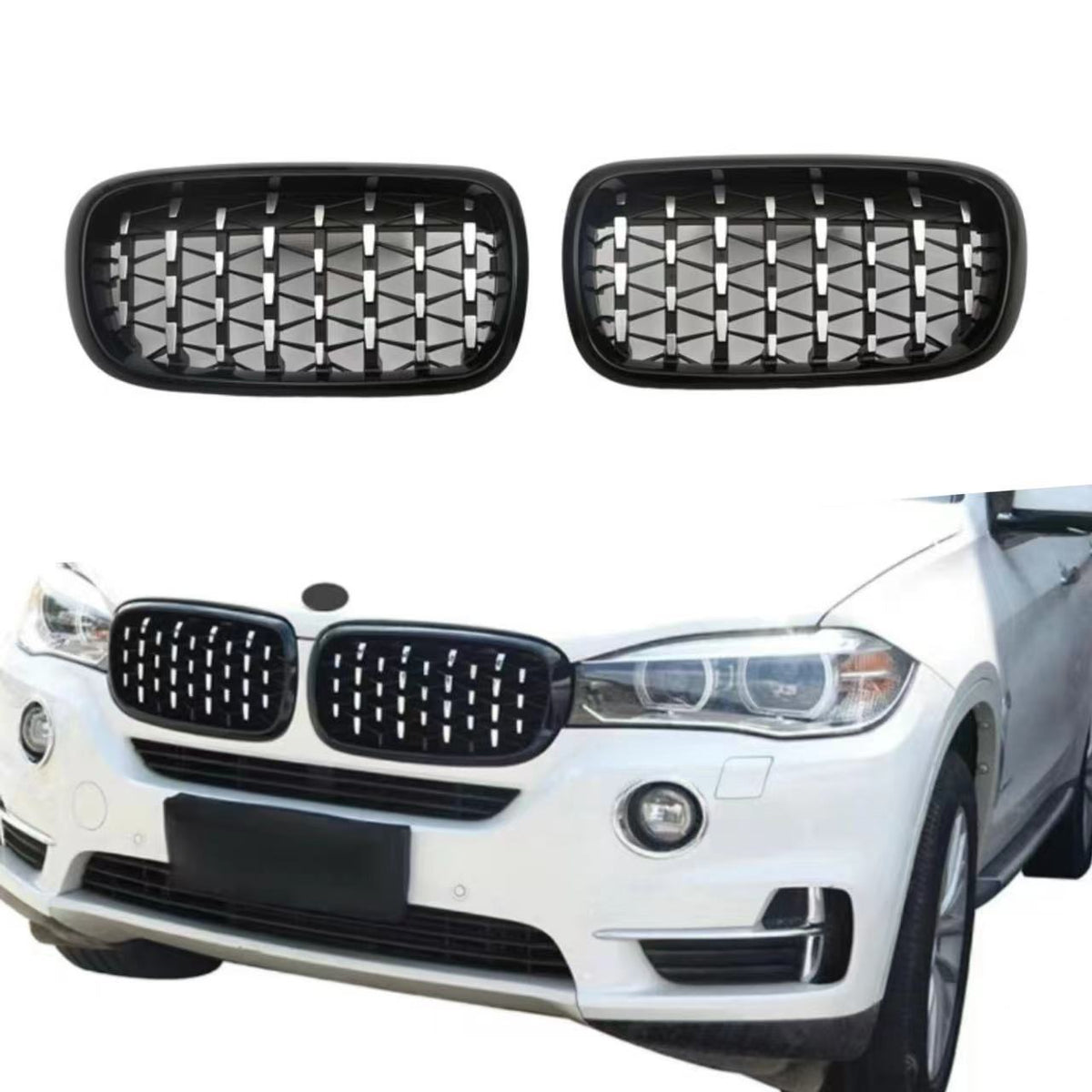 Meteor Front Grille for BMW X5 F15 / BMW X6 F16 (2014 - 2018), Meteor