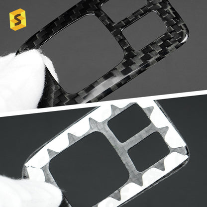 Real Carbon Fiber Mirror Adjuster Panel Cover for Ford Bronco