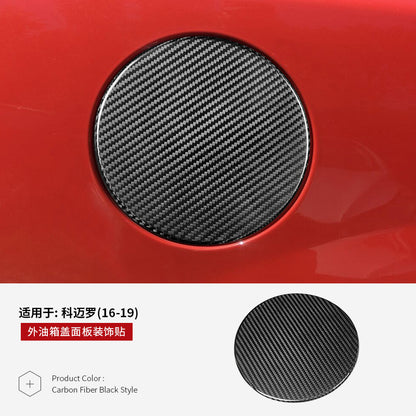 Real Carbon Fiber Fuel Door Cover for American Cars / Chevrolet Camaro