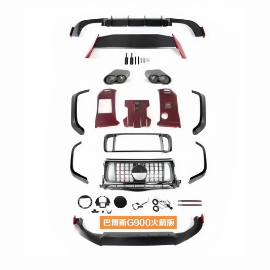G900 Brabus Rocket Style Carbon Fiber Kit for Mercedes-Benz G-Class W464 – Roof Wing / Body Kit / Grille