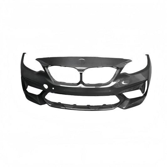 M2C Style Dry Carbon Fiber Front Bumper Kit for BMW M2 F87 / 2 Series F22 (2016 - 2021)