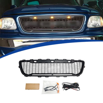 Raptor-Style Front Grille for Ford F-150, Matte Black