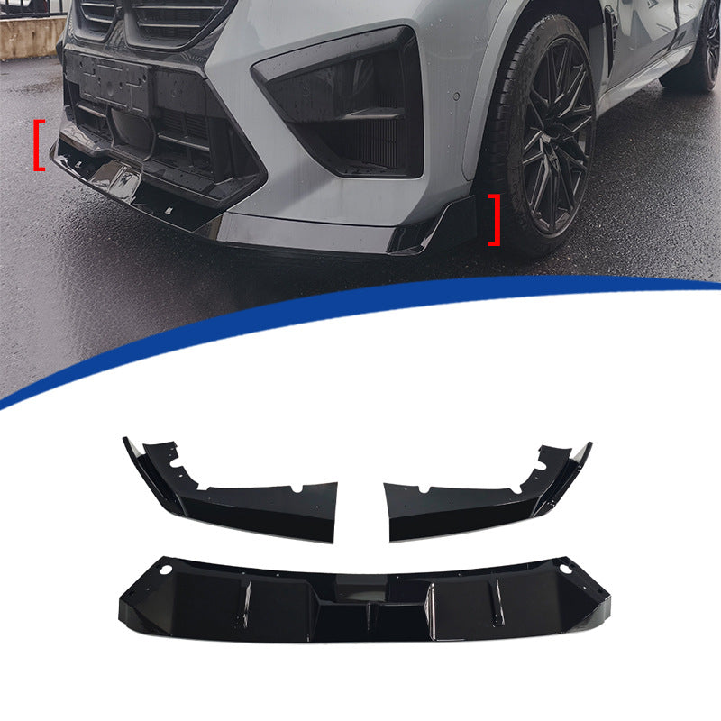 3-Section Competition Front Lip Spoiler for BMW / BMW X5M F95 / BMW X6M F96 (2024 - 2026)
