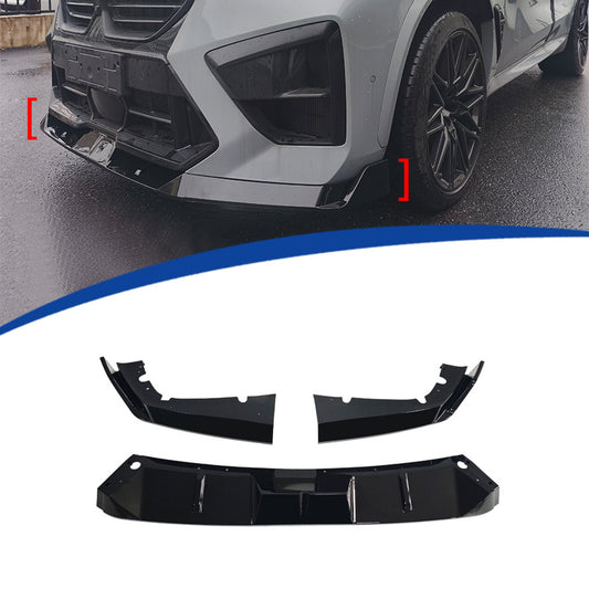 3-Section Competition Front Lip Spoiler for BMW / BMW X5M F95 / BMW X6M F96 (2024 - 2026)