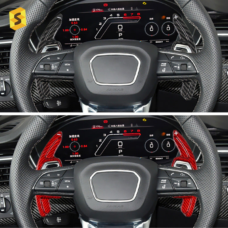 Carbon Fiber Steering Wheel Shift Trim for Audi RS4 / RS5 (2020+)