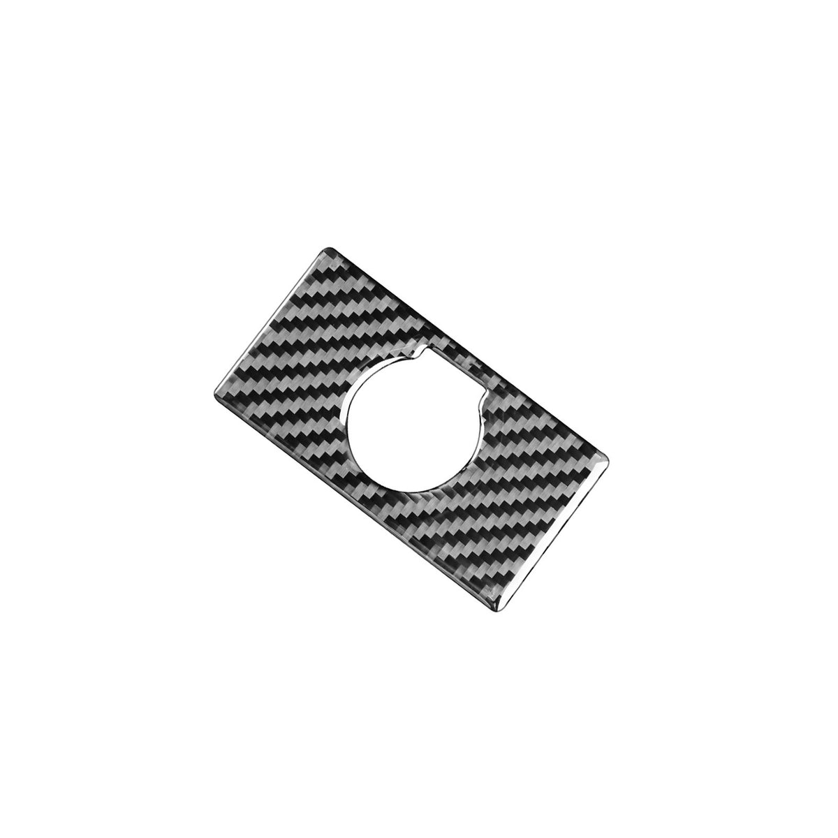 Prepreg Dry Carbon 3*3 3K Carbon Fiber Rear Seat Cigarette Lighter Switch Cover Trim for Toyota Tundra XK50 Facelift (2014-2021)